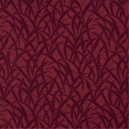 FINE-LINE 54 in. Wide Burgundy- Grassy Meadow Jacquard Woven Upholstery Grade Fabric FI2944367